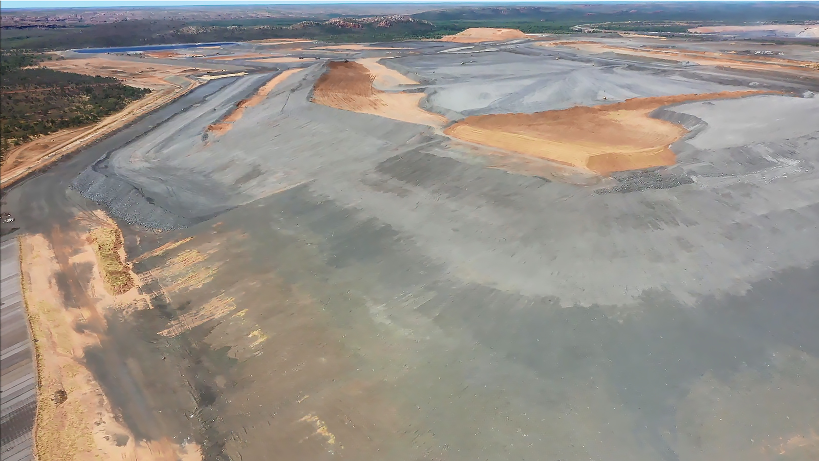 McArthur River Mine waste rock pile June 2021