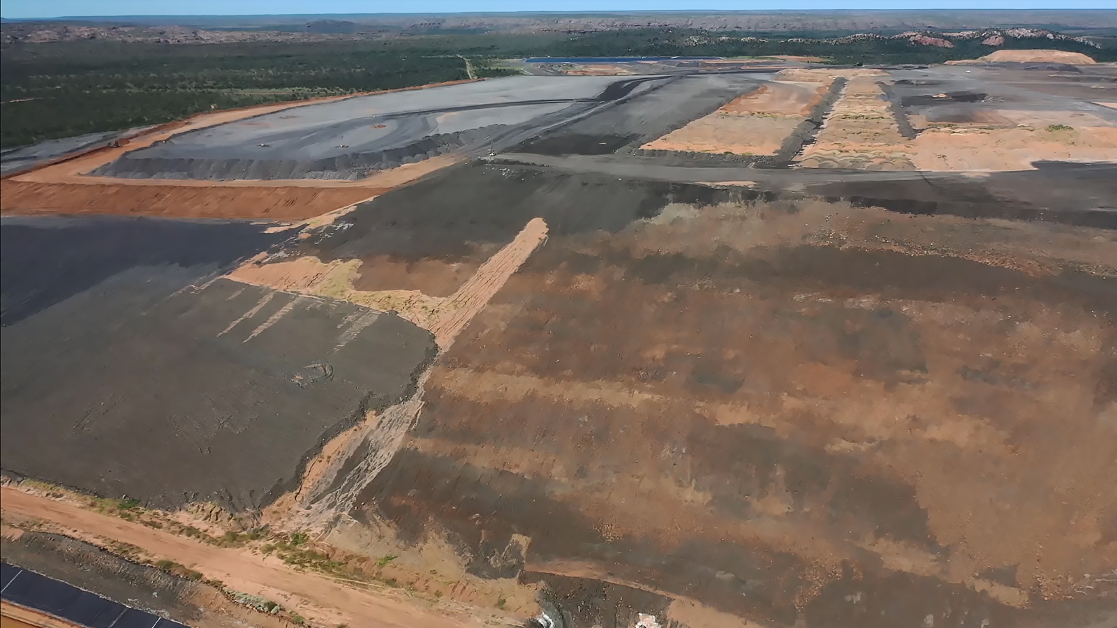 McArthur River Mine waste rock pile April 2021