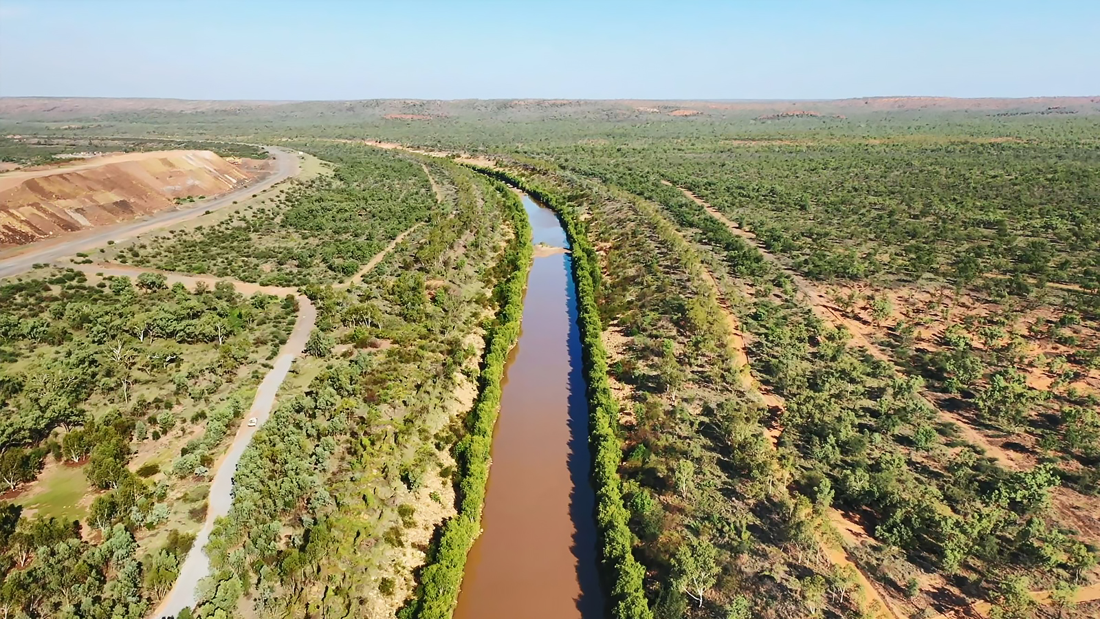 McArthur River diversion channel December 2021