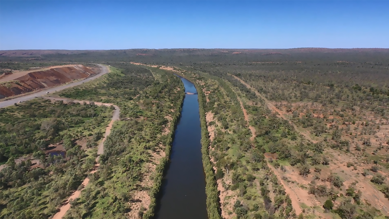 McArthur River diversion channel April 2021