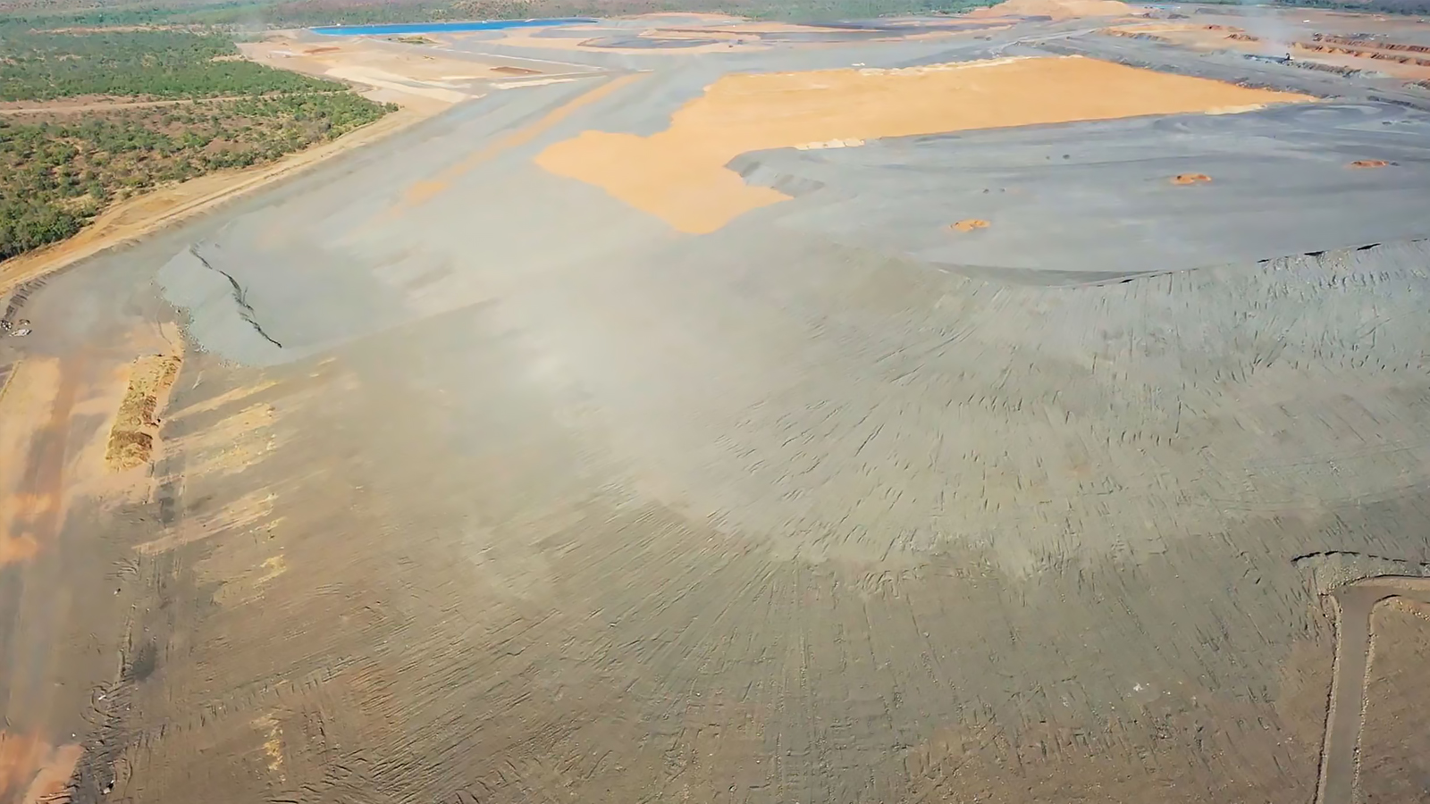 McArthur River Mine waste rock pile August 2021