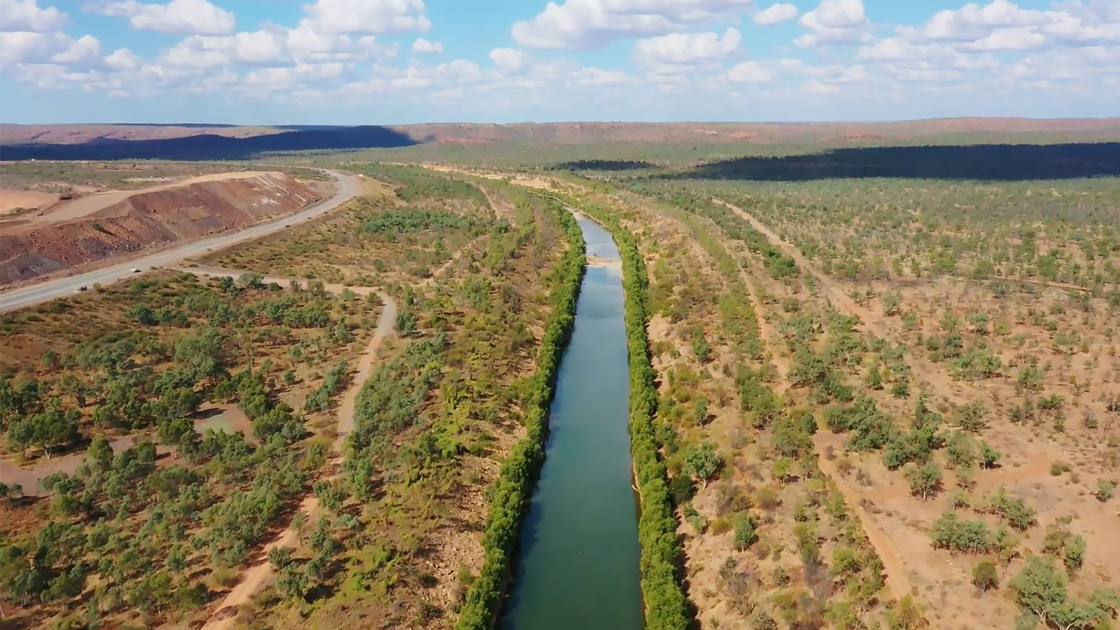 McArthur River diversion channel August 2021