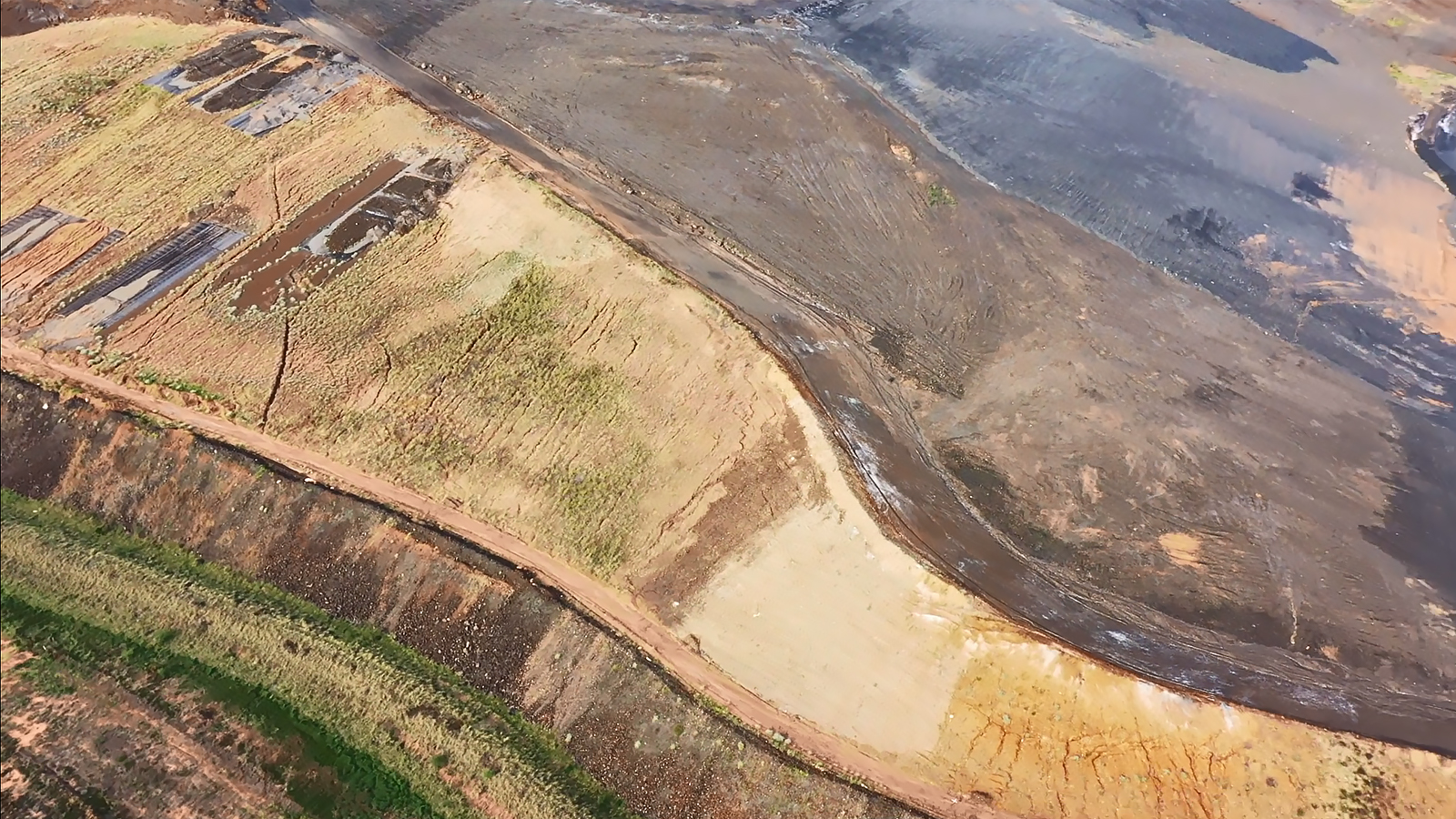 McArthur River Mine waste rock pile April 2022